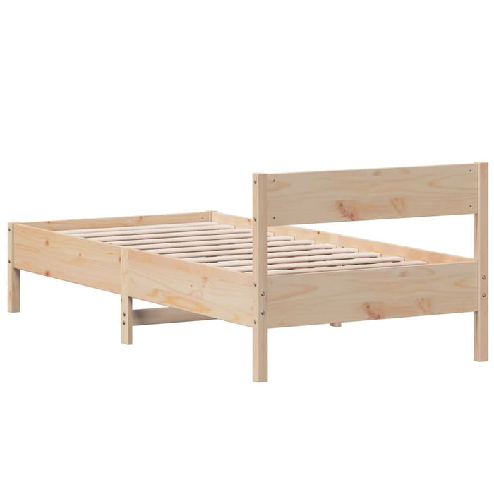 Cadru pat fără saltea, 90x190 cm, lemn masiv de pin - WALTI WALTI