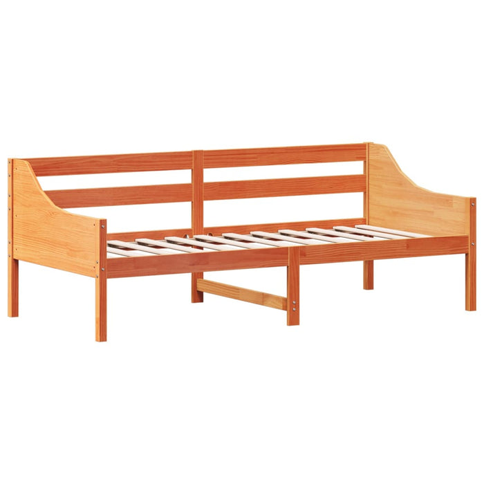 Pat de zi fără saltea ceară maro 100x200 cm lemn masiv de pin WALTI
