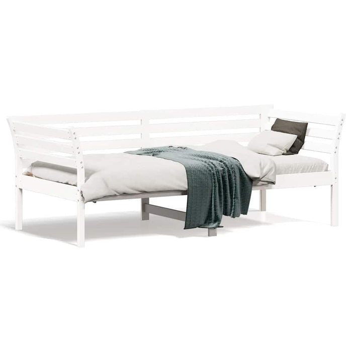 Pat de zi fără saltea alb 75x190 cm lemn masiv de pin WALTI