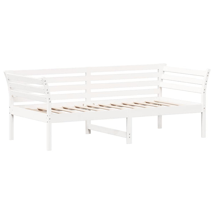 Pat de zi fără saltea alb 75x190 cm lemn masiv de pin WALTI