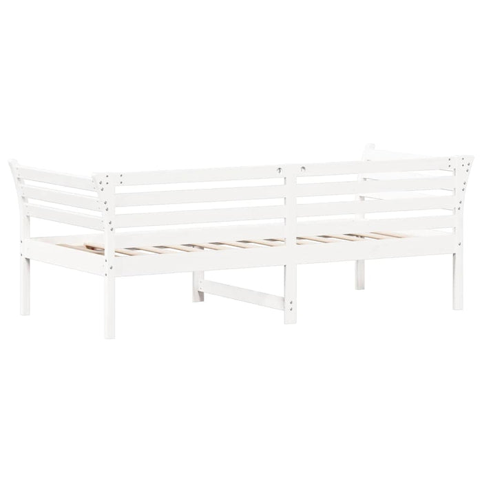 Pat de zi fără saltea alb 75x190 cm lemn masiv de pin WALTI