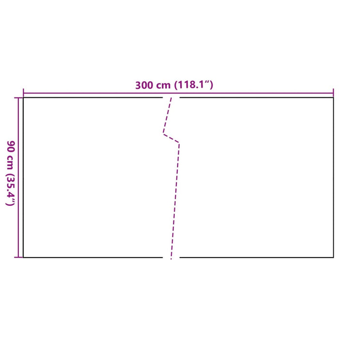 Paravan pentru balcon, antracit, 300x90 cm, poliratan - WALTI WALTI