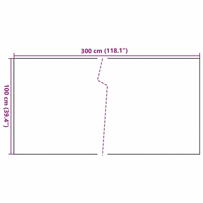 Paravan pentru balcon, antracit, 300x100 cm, poliratan - WALTI WALTI
