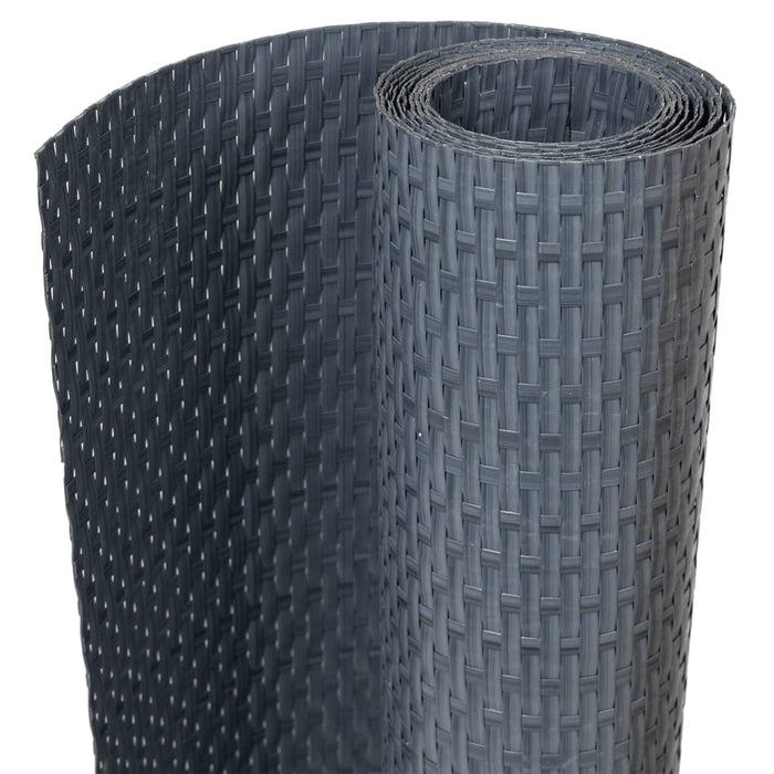 Paravan pentru balcon, antracit, 400x100 cm, poliratan - WALTI WALTI