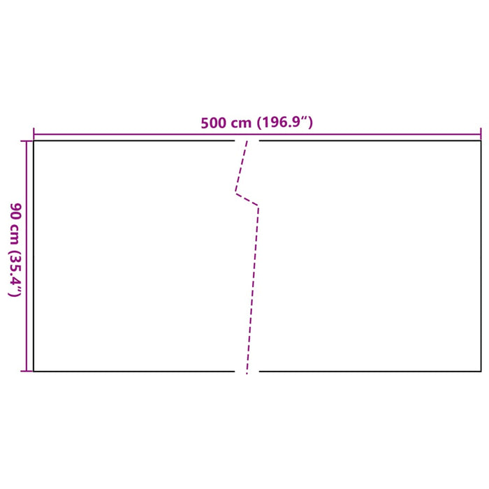 Paravan pentru balcon, antracit, 500x90 cm, poliratan - WALTI WALTI