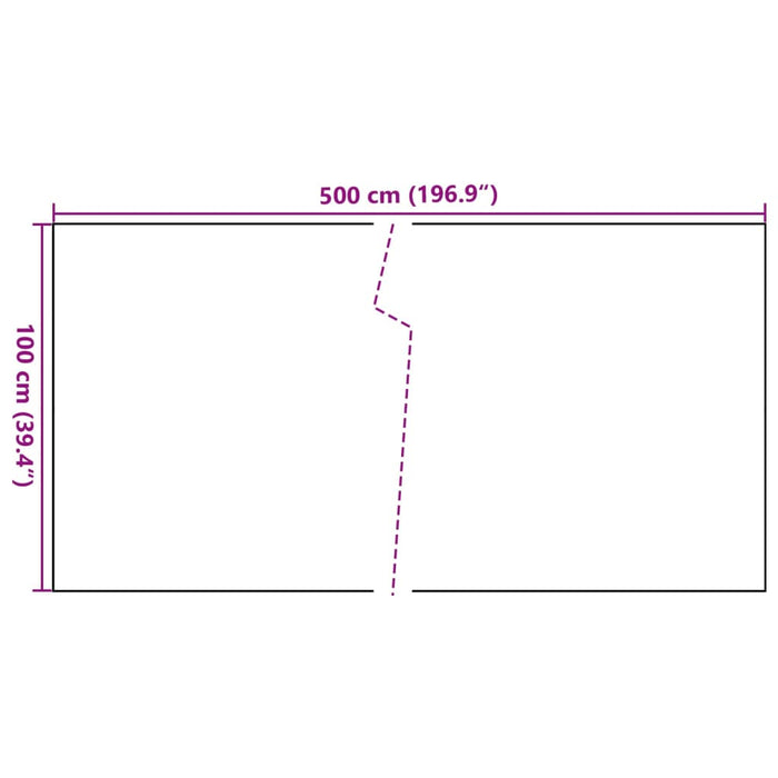 Paravan pentru balcon, antracit, 500x100 cm, poliratan - WALTI WALTI