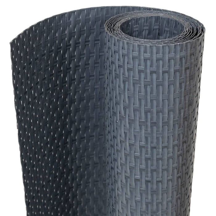 Paravan pentru balcon, antracit, 1000x90 cm, poliratan - WALTI WALTI