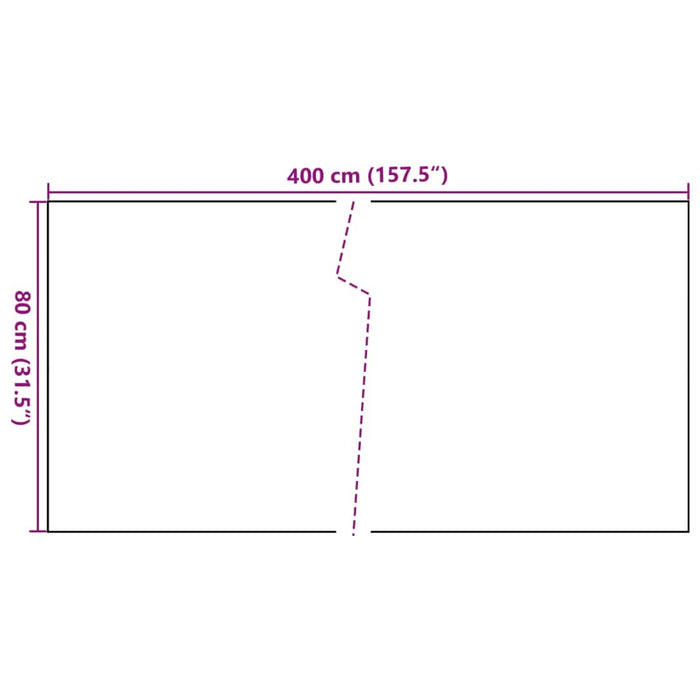 Paravan pentru balcon, maro și negru, 400x80 cm, poliratan - WALTI WALTI