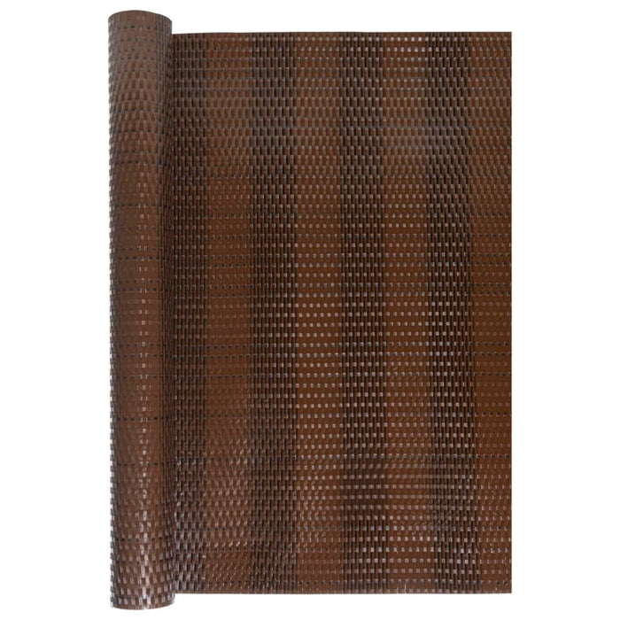 Paravan pentru balcon, maro și negru, 400x100 cm, poliratan - WALTI WALTI