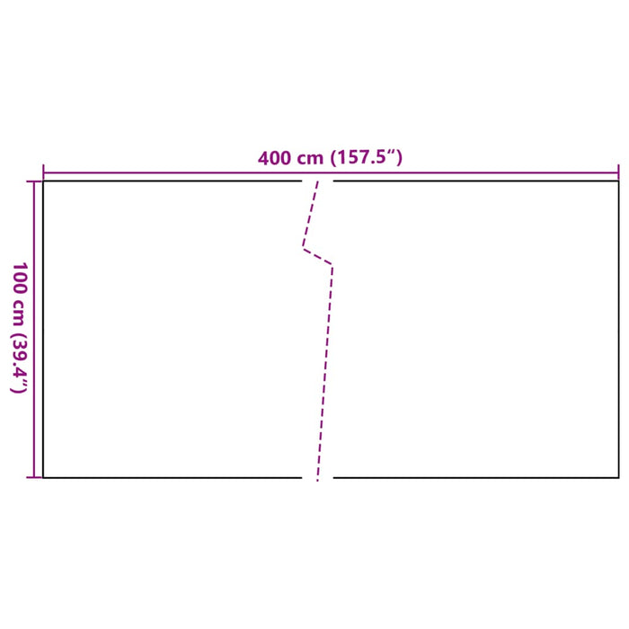 Paravan pentru balcon, maro și negru, 400x100 cm, poliratan - WALTI WALTI