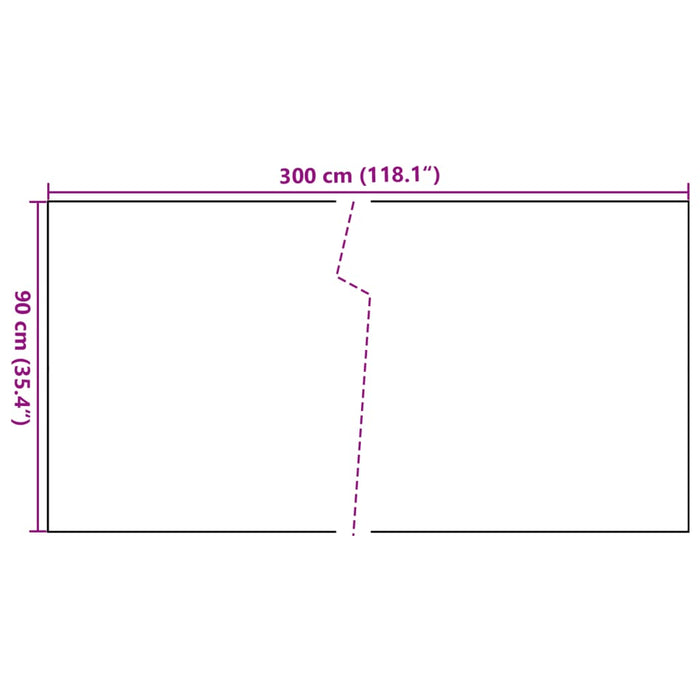 Paravan Balcon Maro Deschis 300x90 cm Poly Rattan - WALTI WALTI