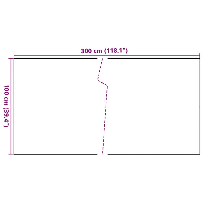 Paravan Balcon Maro Deschis 300x100 cm Poly Rattan - WALTI WALTI