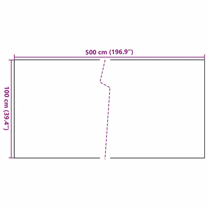 Paravan Balcon Maro Deschis 500x100 cm Poly Rattan - WALTI WALTI