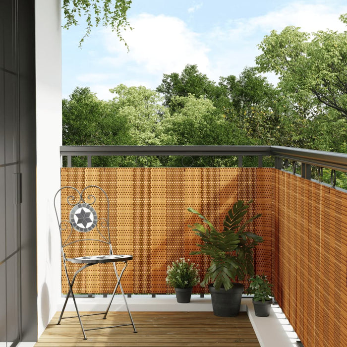 Paravan Balcon Maro Deschis 600x100 cm Poly Rattan - WALTI WALTI