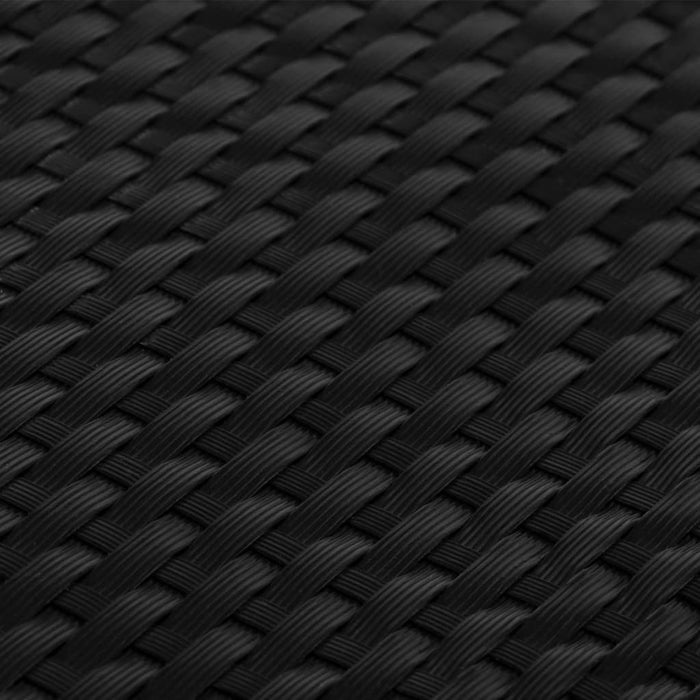 Paravan pentru balcon, negru, 300x80 cm, poliratan - WALTI WALTI