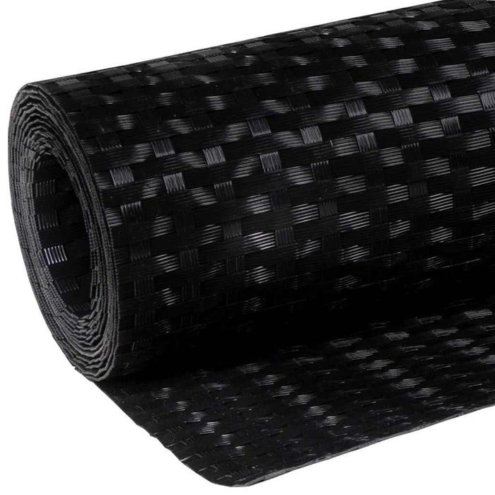 Paravan pentru balcon, negru, 300x80 cm, poliratan - WALTI WALTI