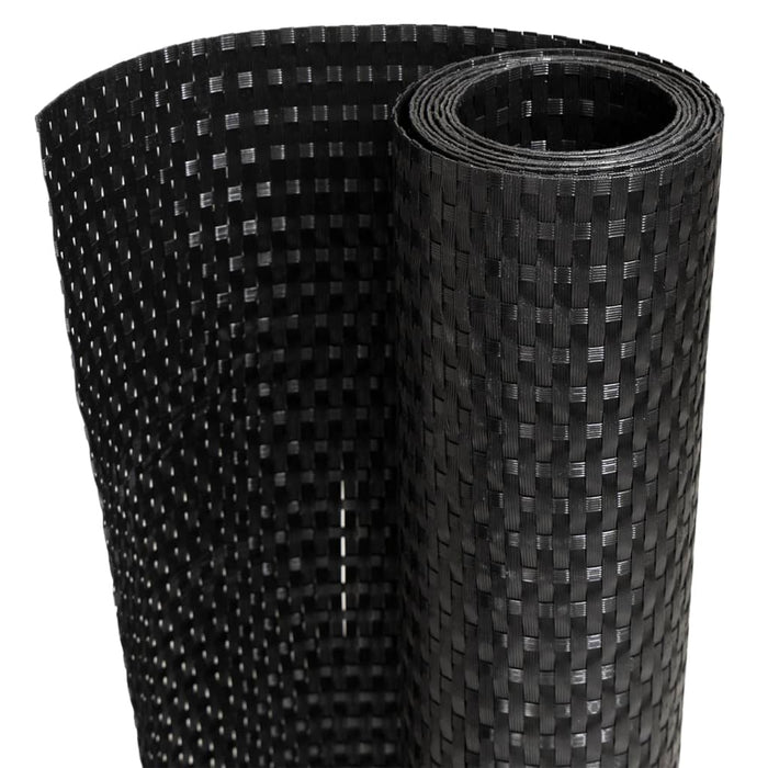 Paravan pentru balcon, negru, 400x80 cm, poliratan - WALTI WALTI