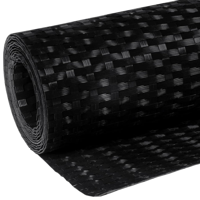 Paravan pentru balcon, negru, 400x80 cm, poliratan - WALTI WALTI