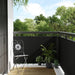 Paravan pentru balcon, negru, 400x80 cm, poliratan - WALTI WALTI