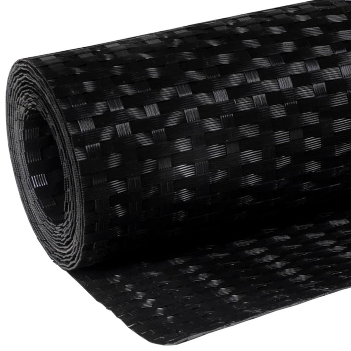 Paravan pentru balcon, negru, 400x90 cm, poliratan - WALTI WALTI
