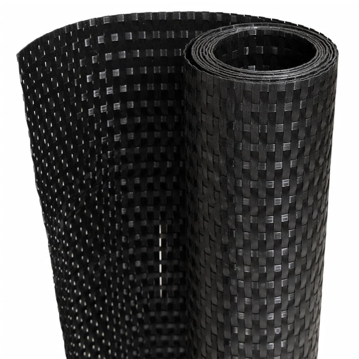Paravan pentru balcon, negru, 500x90 cm, poliratan - WALTI WALTI