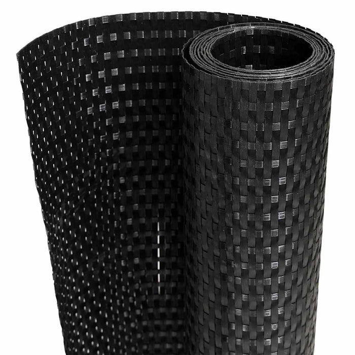 Paravan pentru balcon, negru, 500x100 cm, poliratan - WALTI WALTI