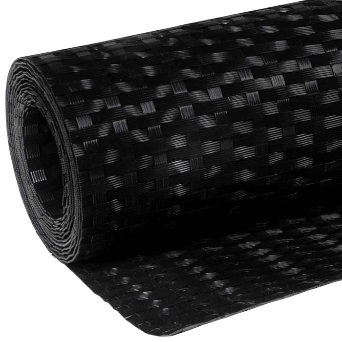 Paravan pentru balcon, negru, 500x100 cm, poliratan - WALTI WALTI