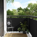 Paravan pentru balcon, negru, 500x100 cm, poliratan - WALTI WALTI