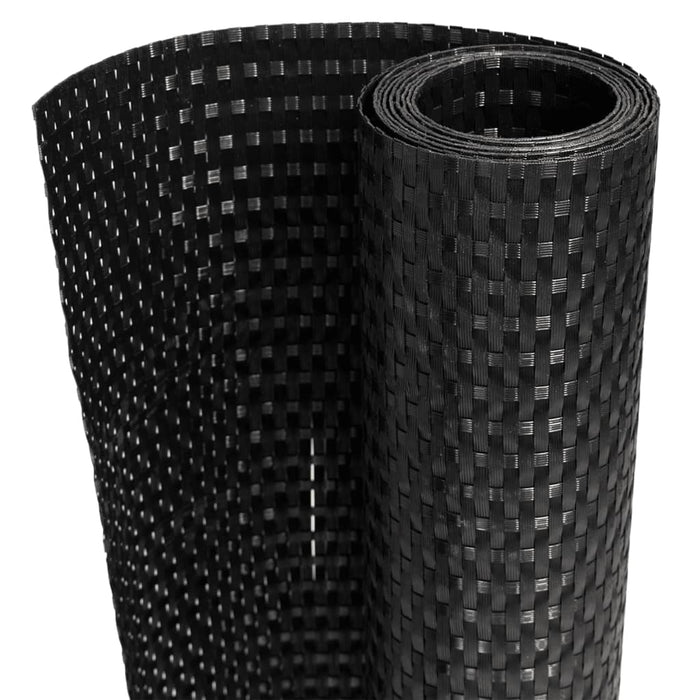 Paravan pentru balcon, negru, 600x80 cm, poliratan - WALTI WALTI