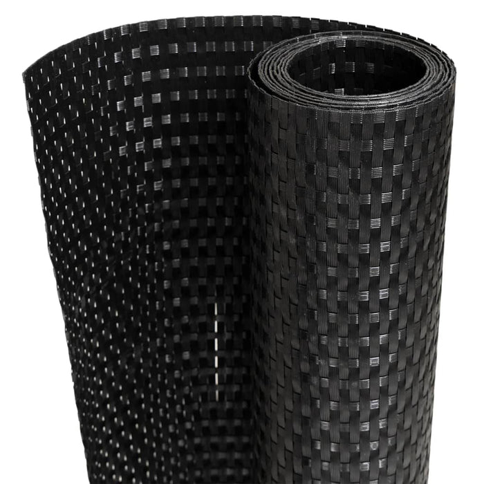 Paravan pentru balcon, negru, 1000x80 cm, poliratan - WALTI WALTI