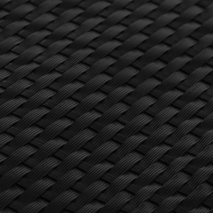 Paravan pentru balcon, negru, 1000x90 cm, poliratan - WALTI WALTI