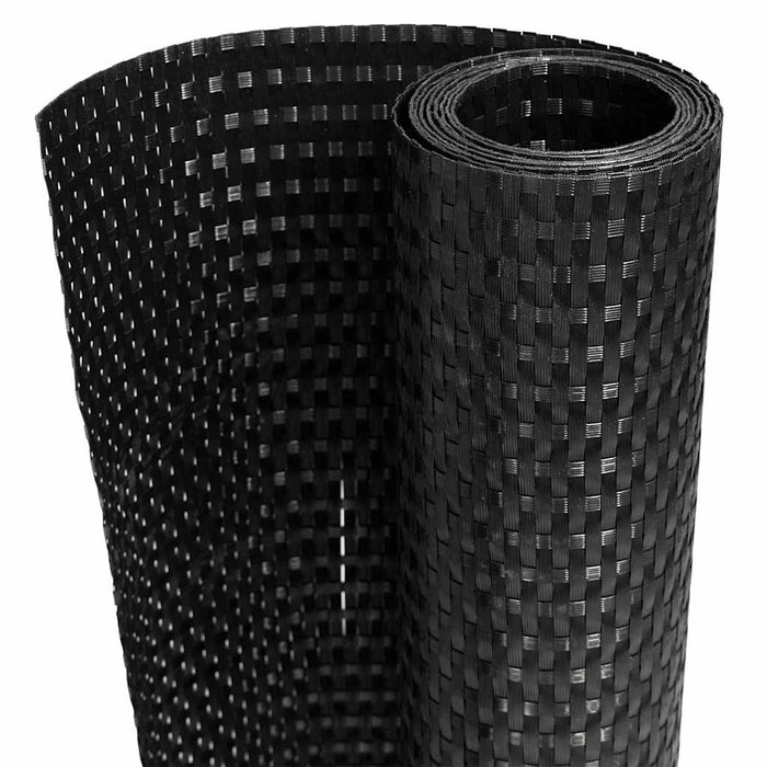 Paravan pentru balcon, negru, 1000x100 cm, poliratan - WALTI WALTI