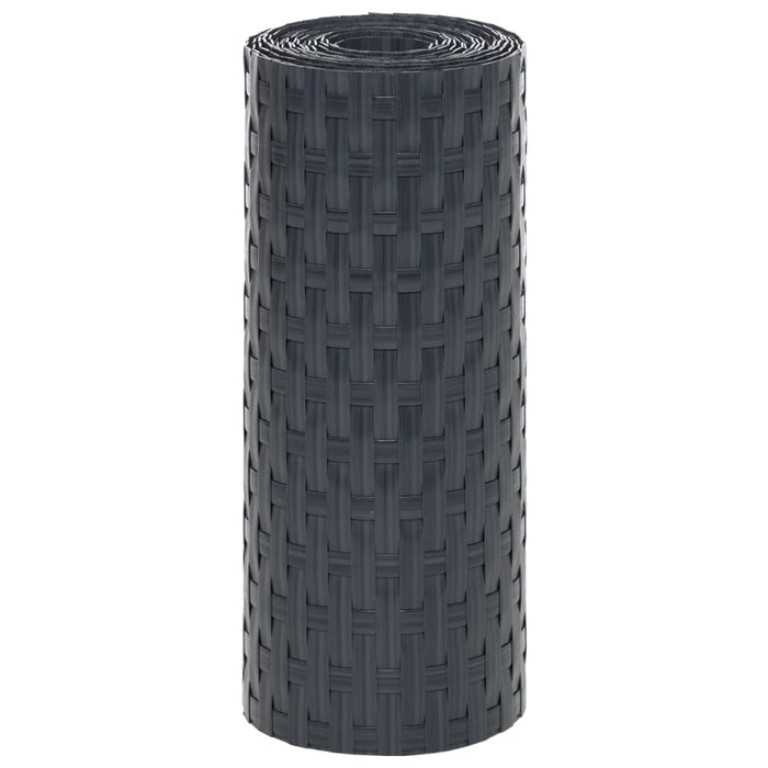 Paravane pentru balcon, 10 buc., antracit, 255x19 cm, poliratan - WALTI WALTI