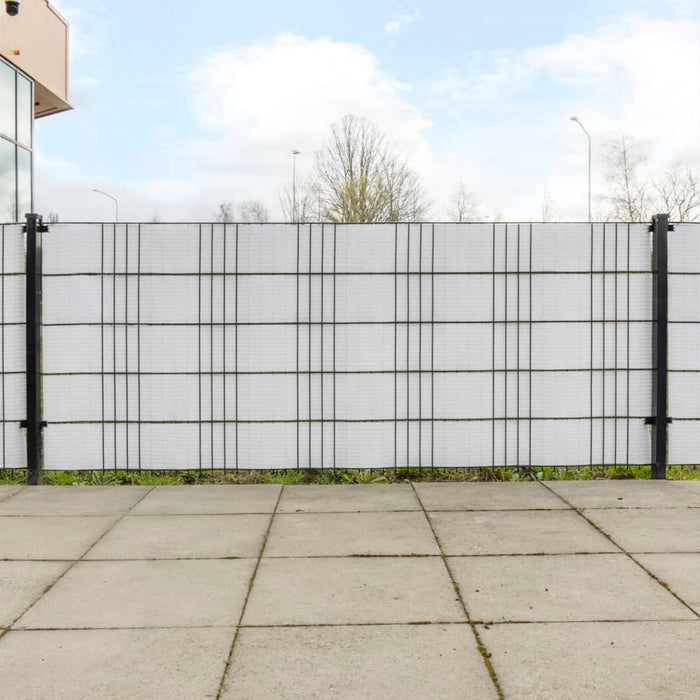 Paravane pentru balcon, 10 buc., alb, 255x19 cm, poliratan - WALTI WALTI
