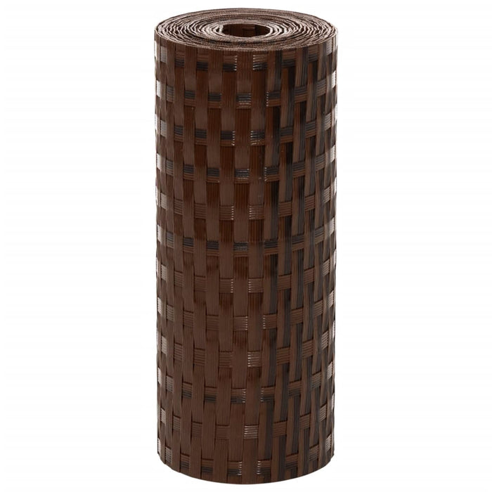 Paravan pentru balcon 10 buc. maro și negru 255x19 cm poliratan - WALTI WALTI