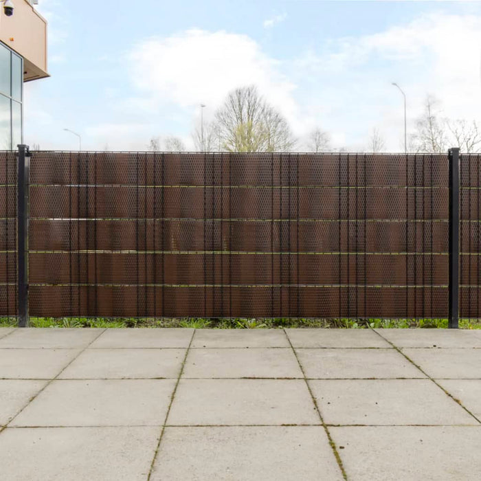 Paravan pentru balcon 10 buc. maro și negru 255x19 cm poliratan - WALTI WALTI