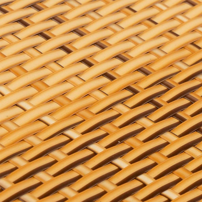 Paravan pentru balcon 10 buc. maro deschis 255x19 cm poliratan - WALTI WALTI