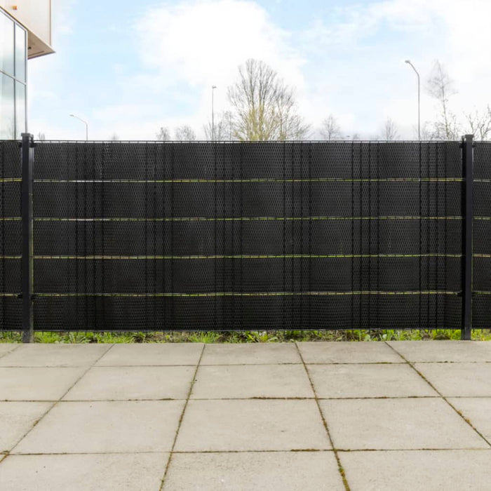 Paravane pentru balcon, 5 buc., negru, 255x19 cm, poliratan - WALTI WALTI