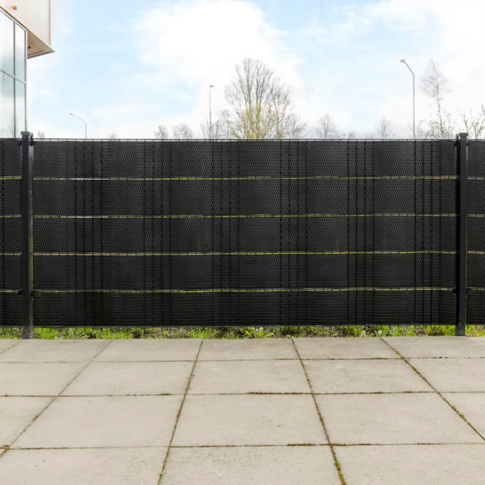 Paravane pentru balcon, 10 buc., negru, 255x19 cm, poliratan - WALTI WALTI
