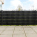 Paravane pentru balcon, 10 buc., negru, 255x19 cm, poliratan - WALTI WALTI