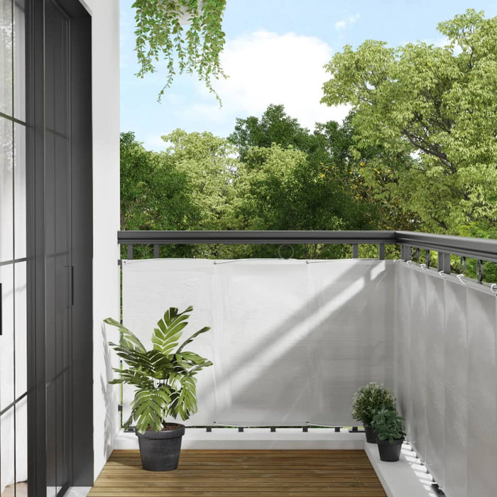 Paravan de balcon gri deschis 90x700 cm 100% poliester oxford WALTI