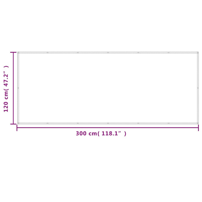 Paravan de balcon gri deschis 120x300 cm 100% poliester oxford - WALTI WALTI