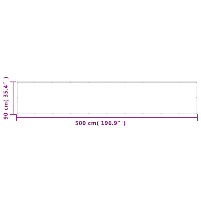 Paravan de balcon, nisipiu, 90x500 cm, 100% poliester oxford - WALTI WALTI