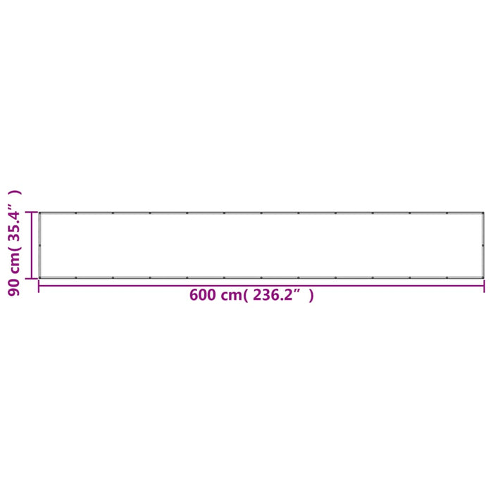 Paravan de balcon, nisipiu, 90x600 cm, 100% poliester oxford - WALTI WALTI