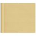 Paravan de balcon, nisipiu, 90x800 cm, 100% poliester oxford - WALTI WALTI