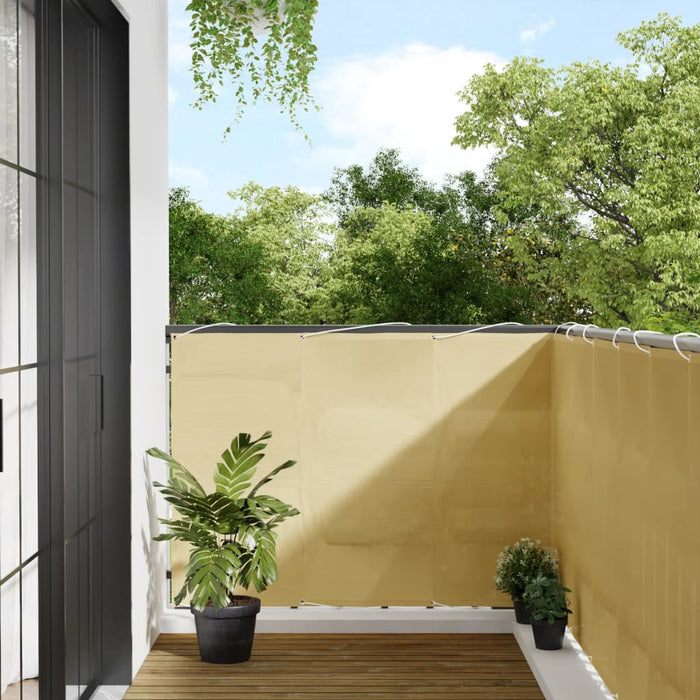 Paravan de balcon, nisipiu, 120x700 cm, 100% poliester oxford - WALTI WALTI