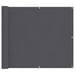Paravan de balcon, antracit, 90x700 cm, 100% poliester oxford - WALTI WALTI