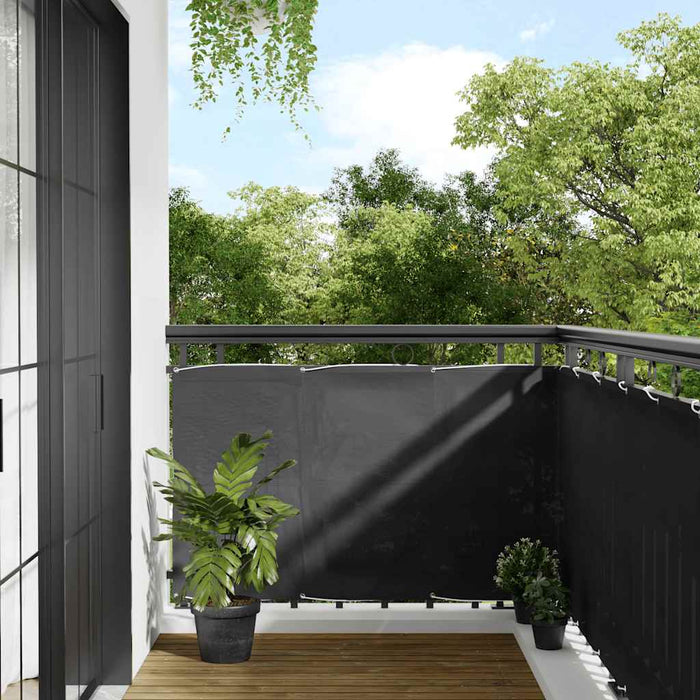 Paravan de balcon, antracit, 90x800 cm, 100% poliester oxford WALTI