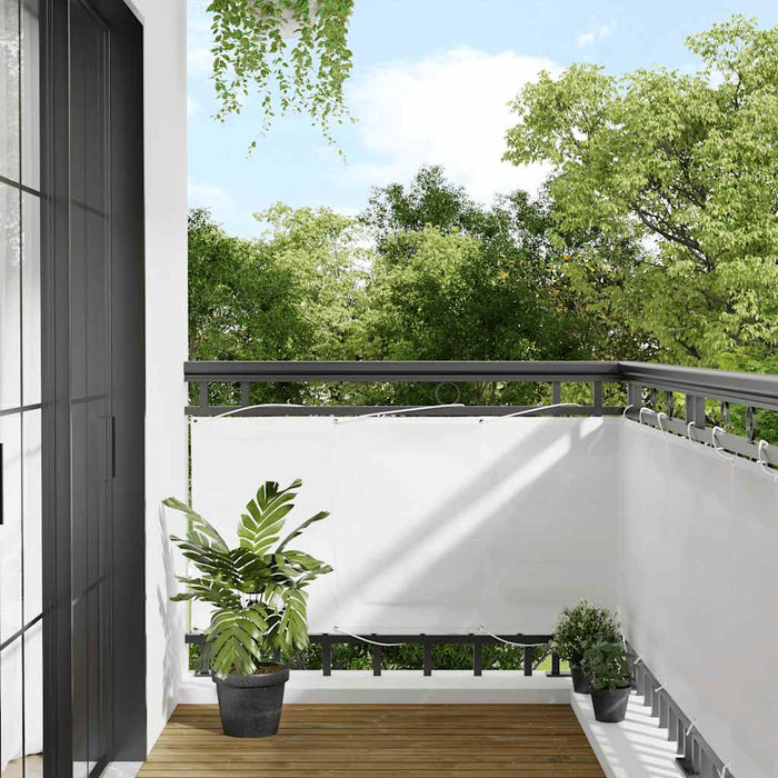 Paravan de balcon, alb, 75x700 cm, 100% poliester oxford WALTI