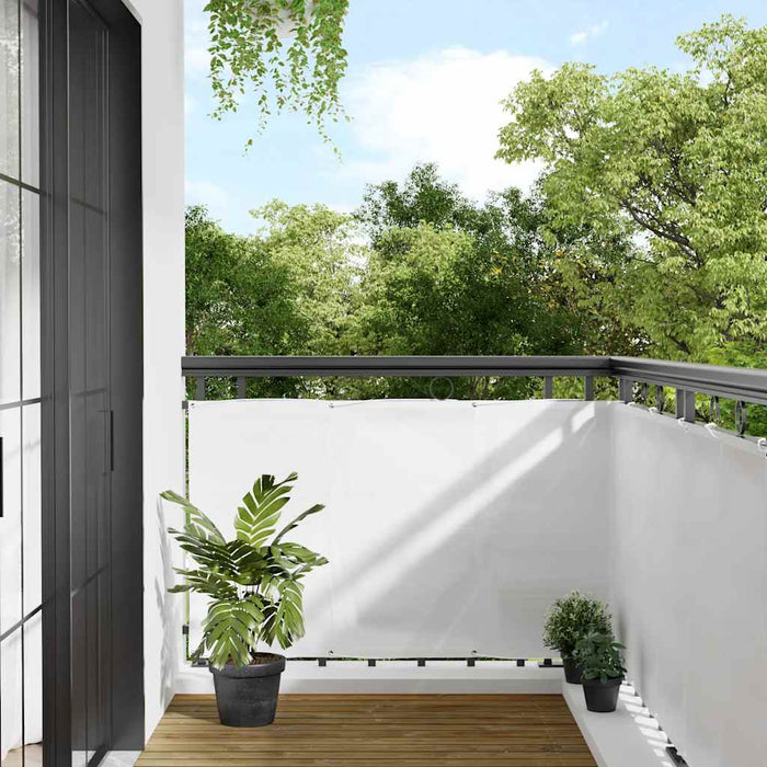 Paravan de balcon, alb, 90x700 cm, 100% poliester oxford WALTI